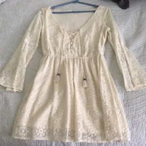 American Eagle Lace Flare Dress
